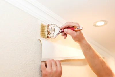 Pose de papier peint à Lamalou-les-Bains — revêtements muraux et toiles de verre